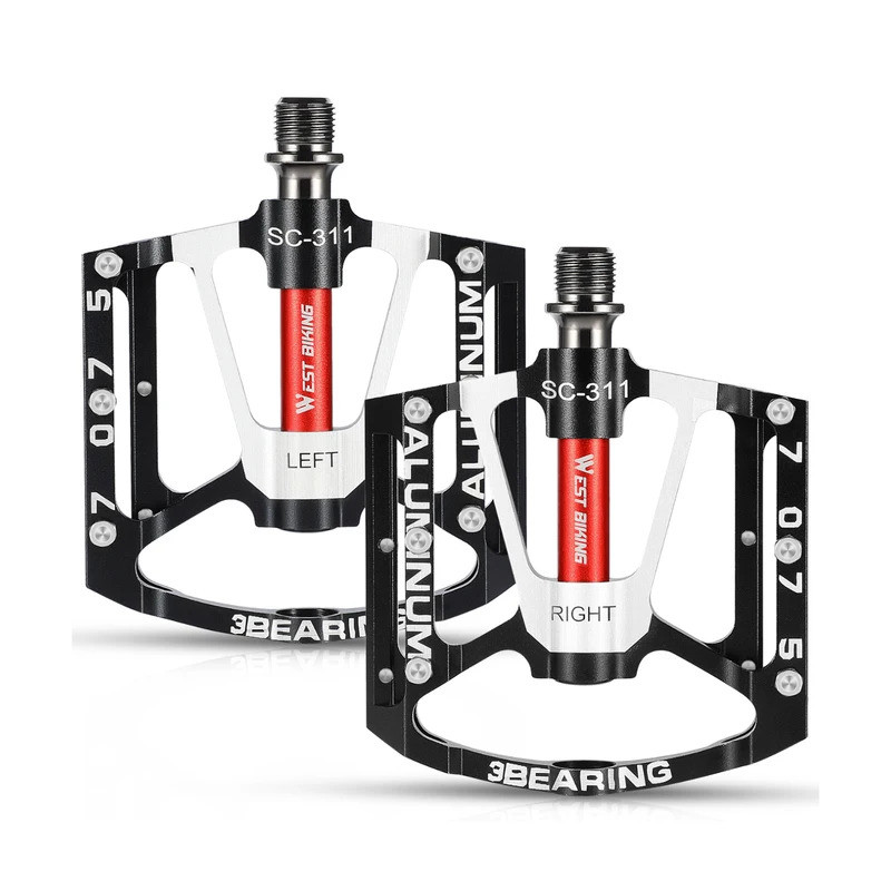 WEST BIKING Bàn đạp xe đạp Siêu nhẹ Chống trượt CNC BMX MTB Bàn đạp xe đạp đường trường Đi xe đạp Vò