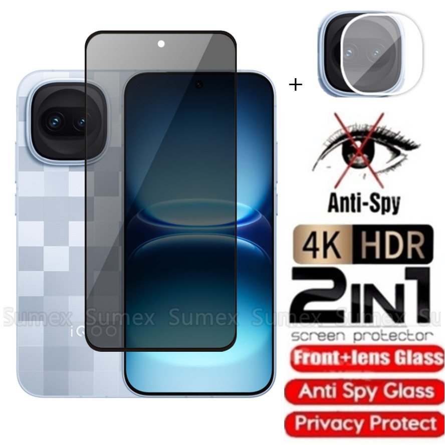 Kính cường lực riêng tư cho iQOO15R iQOO 15R 15 5G Bảo vệ màn hình chống gián điệp 9H Chống Peek Bảo