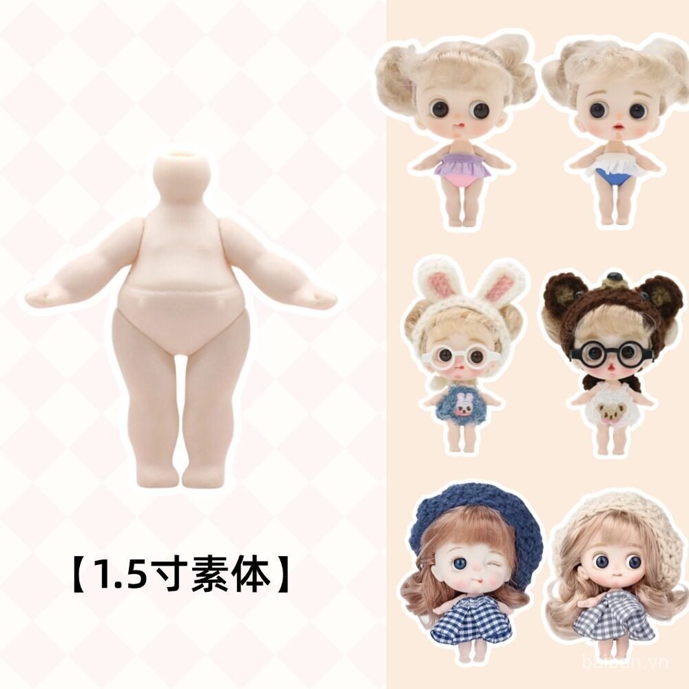 [Thân 5cm] Cơ thể bất ngờ 5cm Phiên bản Q Doll Soft Gum Body Handmade Hand Board Body