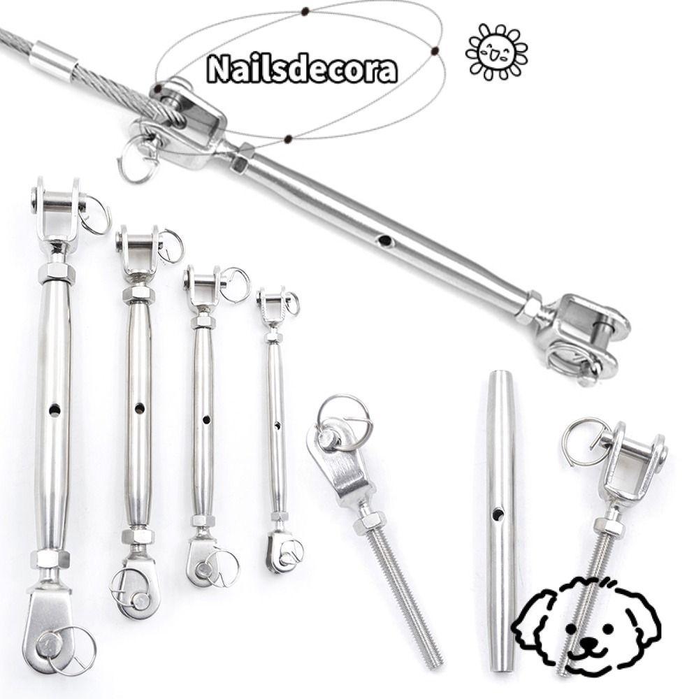 Bộ căng NAILS, Phần cứng bằng thép không gỉ 304 Giàn khoan biển, Kẹp điều chỉnh độ dài bền M5-M12 Ví