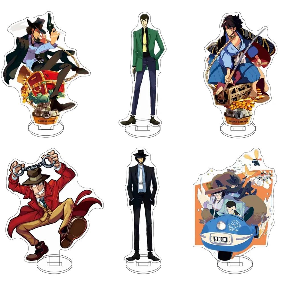 Mô hình Standee Anime Lupin the Third Lupin Đệ Tam Mica Acrylic trang trí bàn học decor góc máy tính