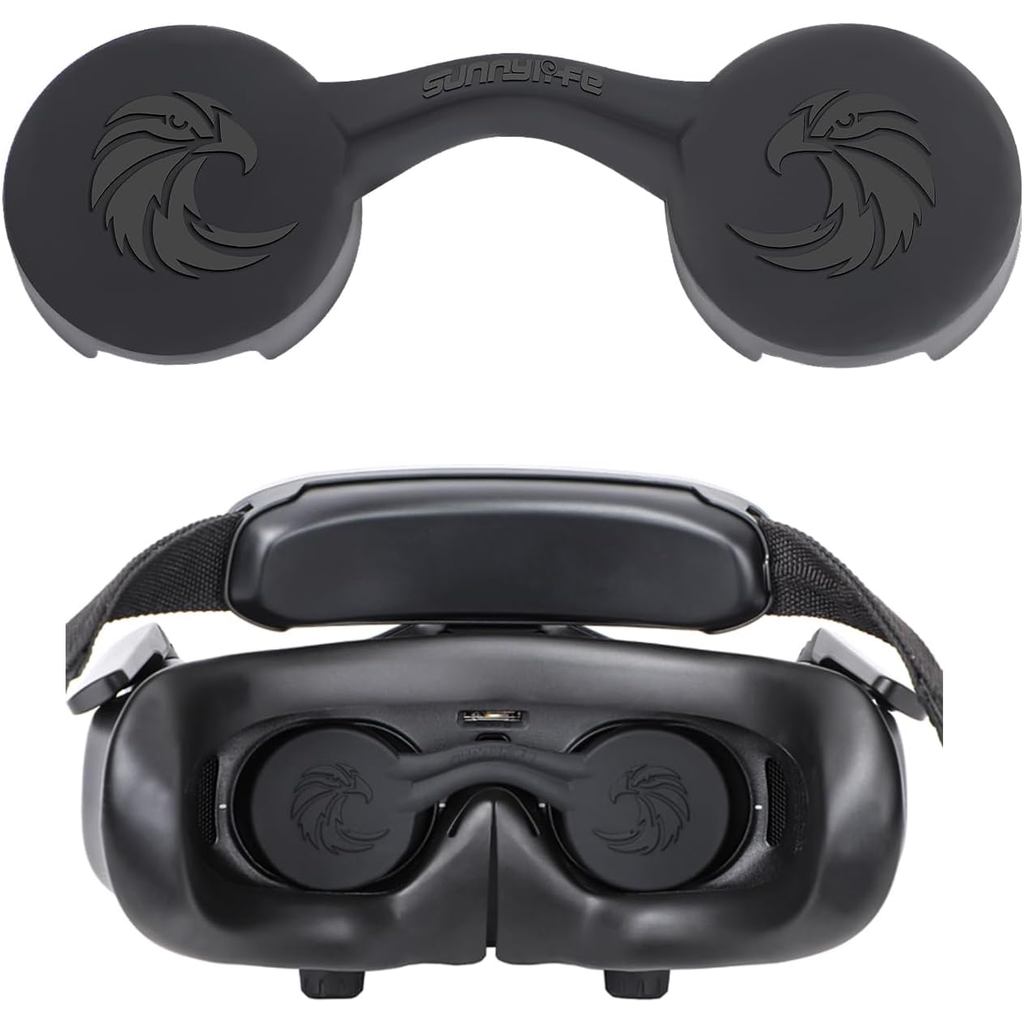 Miếng đệm nắp ống kính cho DJI Goggles 3 & Kính 2, Vỏ bảo vệ bằng silicon Miếng đệm mắt chống bụi Tư