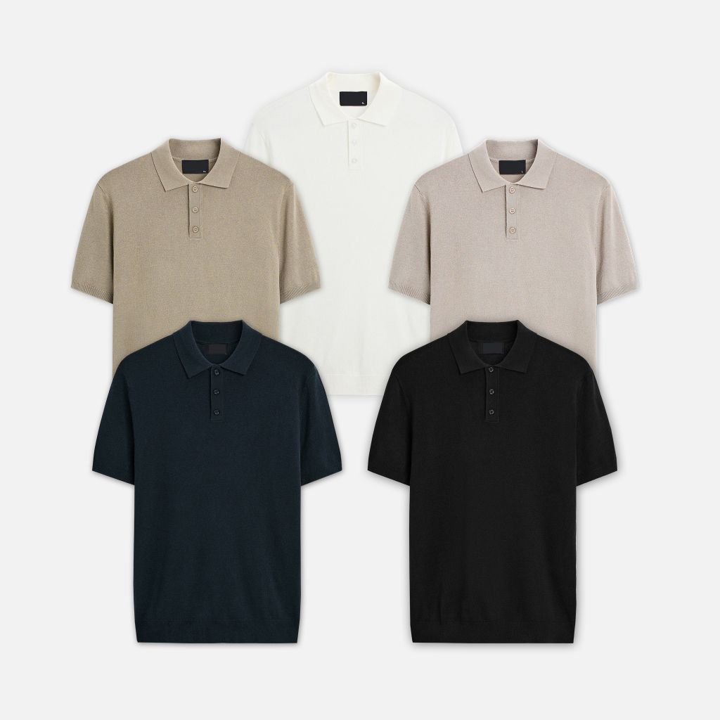 Áo Polo nam ROWAY Premium | Polo len trơn cao cấp