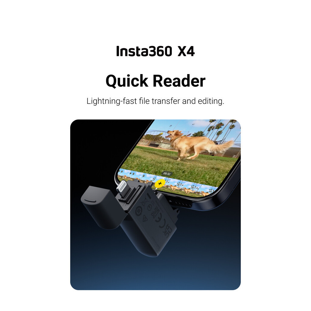 Insta360 X4 Quick Reader – Đầu Đọc Thẻ Nhanh Cho Insta360 X4 | Chính Hãng
