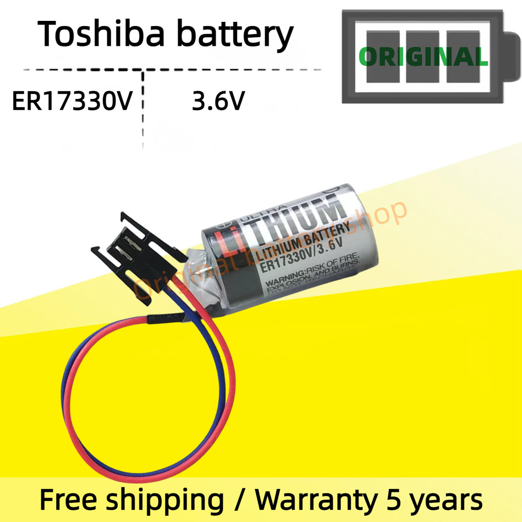 TOSHIBA ER17330V Pin 3.6V Cho Mitsubishi PLC Bộ Lập Trình Servo Pin A6BAT MR-BAT Pin Mới