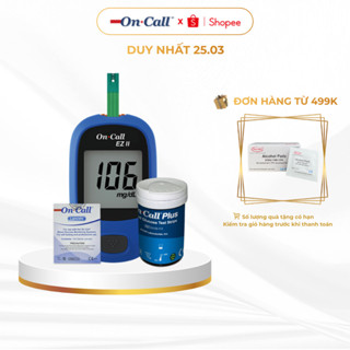 Máy Đo Đường Huyết On Call EZ II Kèm Hộp 25 Que Thử Đường Huyết Và 100 Kim Lấy Máu [Bảo Hành Trọn Đời]