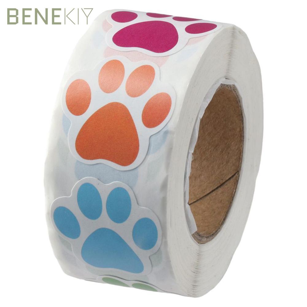 BENEKIY 500 Miếng Dán Chó, Nhiều Màu Sắc / Đen 1 Inch Puppy Pet Dog Sticker, Chó Đẹp Pet Dog Sticker
