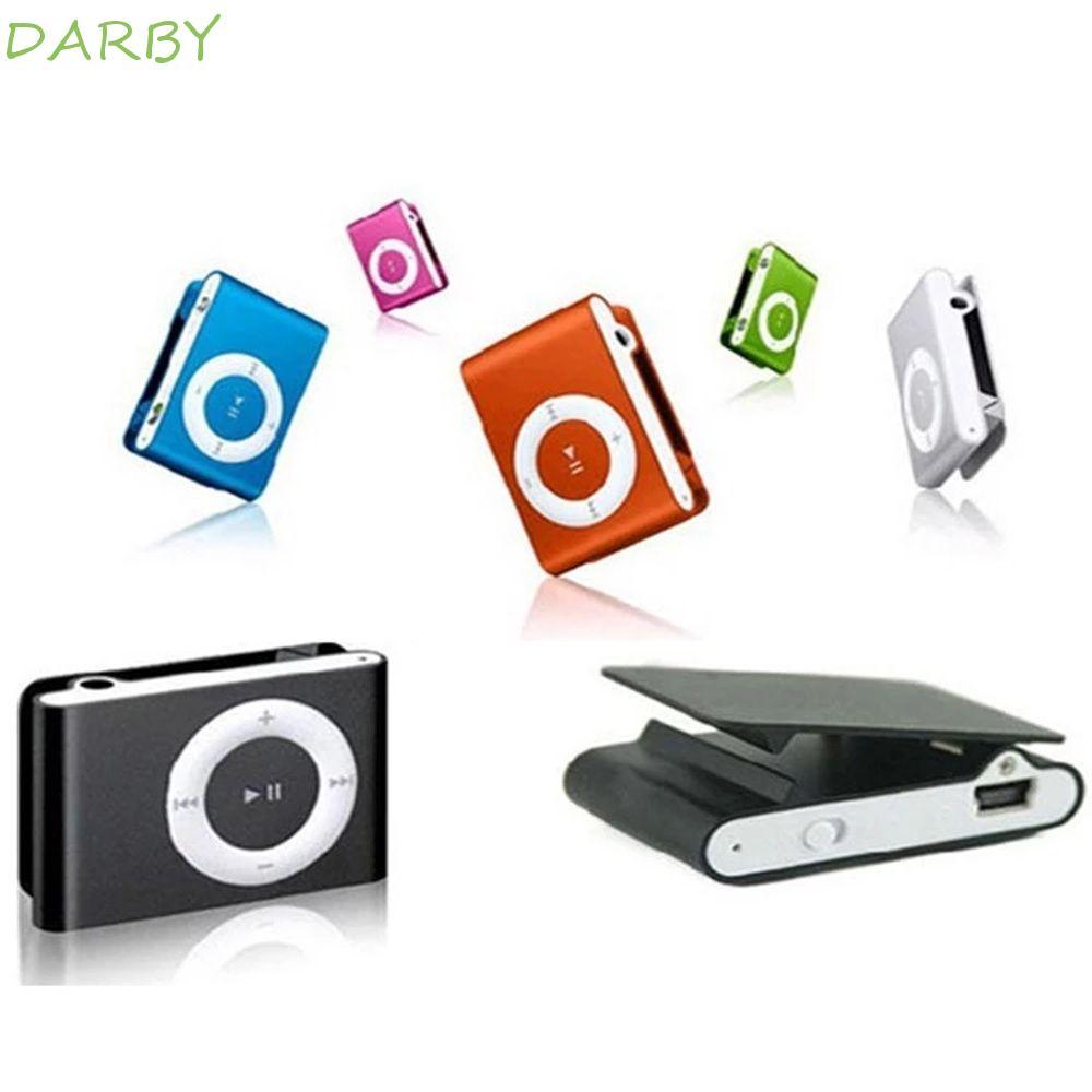 DARBY MP3 Player Mini Di Động Media Player Walkman Kim Loại 3.5mm Thể Thao MP3