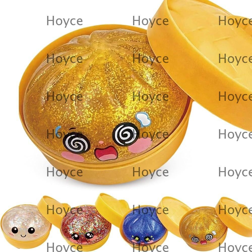HOYCE Bánh Bao Đồ Chơi Squishy, Bánh Nhồi Bông Mềm Lấp Lánh Squishy Pinch Le, Với Hấp Fidget Đồ Chơi