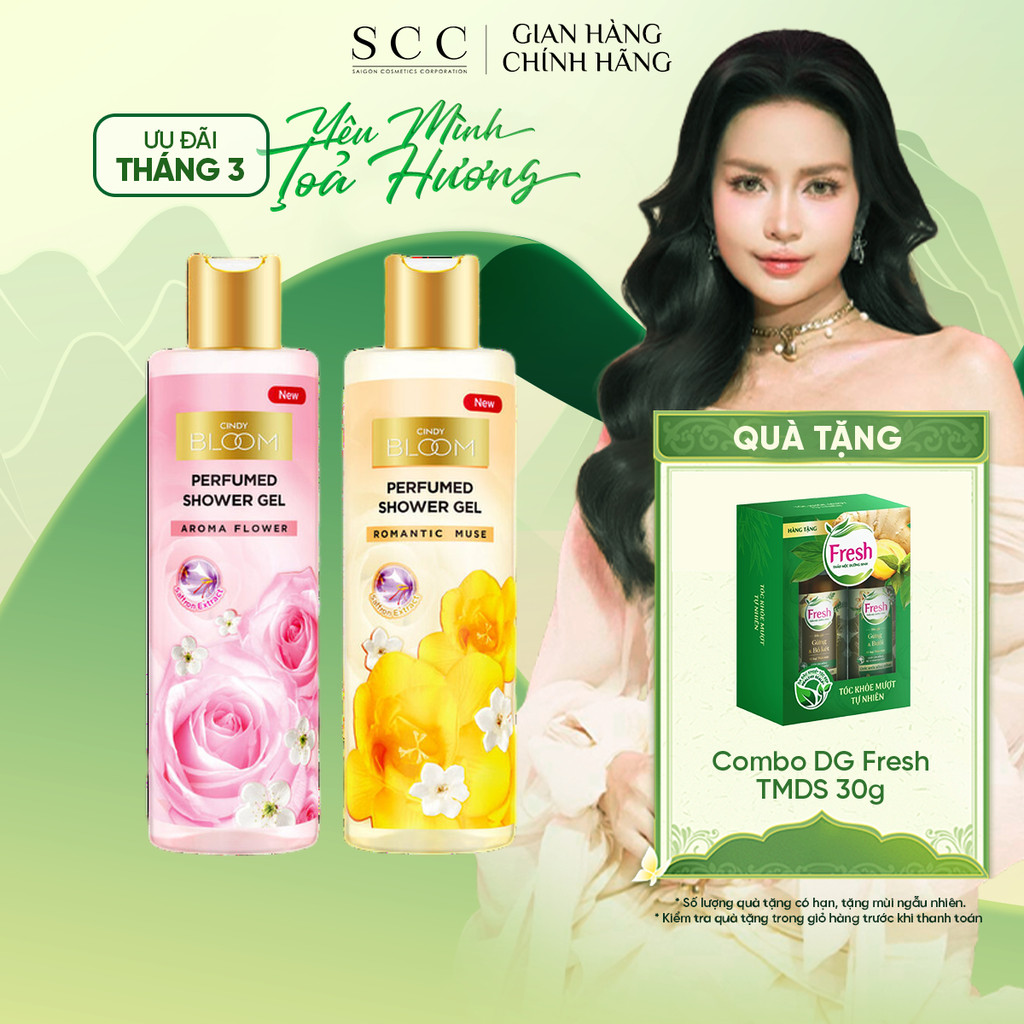 Sữa Tắm Nước Hoa CINDY BLOOM Aroma Flower/ Romantic Muse 270g/chai