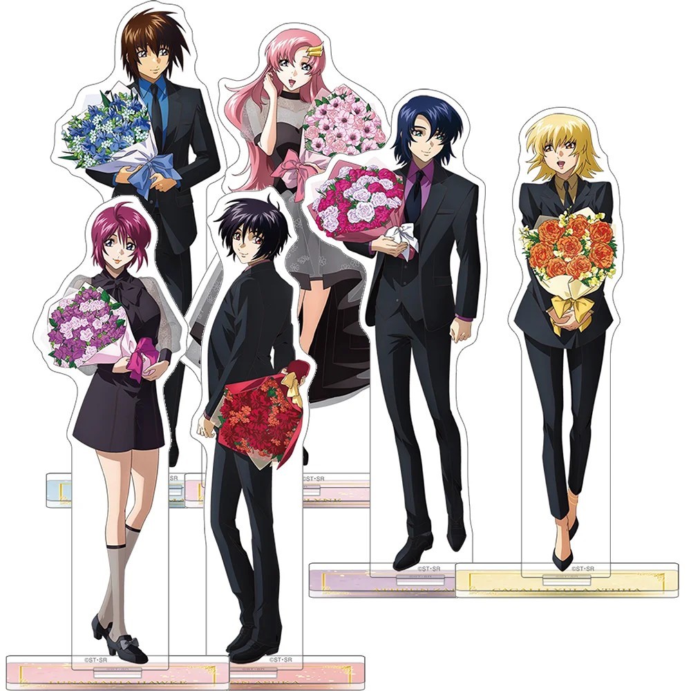 Standee Gundam SEED Freedom Mô hình Mica Kira Yamato Lacus Clyne Athrun Zala Cagalli Shinn Asuka tra