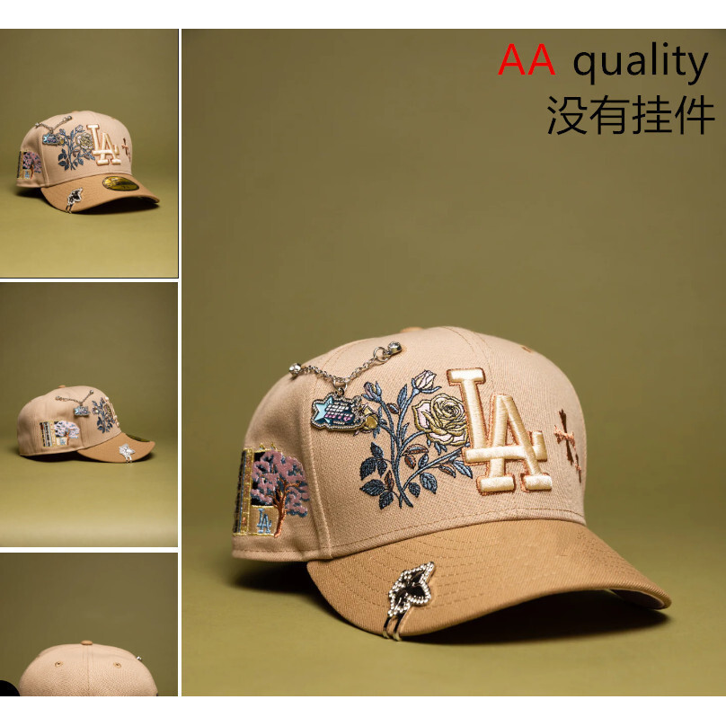 Mũ Lưỡi Trai Er2a 9Fifty Los Angeles Dodgers Beige - Họa Tiết Hoa Hồng Nở & Dòng Tokyo Series Miếng 