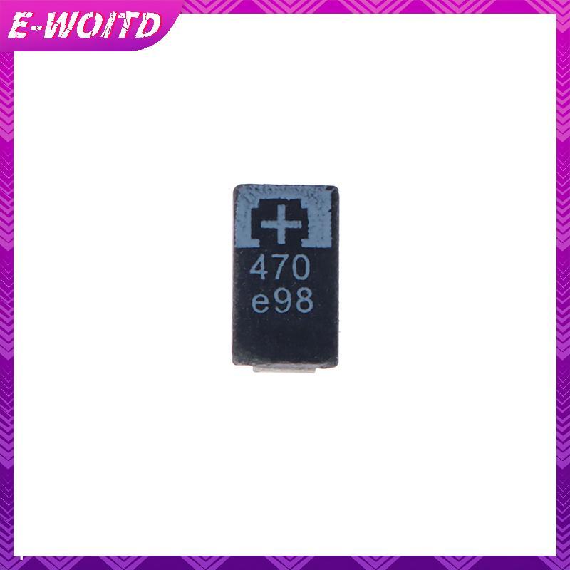 E-WOITD 5 CÁI 2R5TPE470M9 470 2.5V 470UF SMD Tụ điện Tantalum Polymer Tụ điện E-WOITD