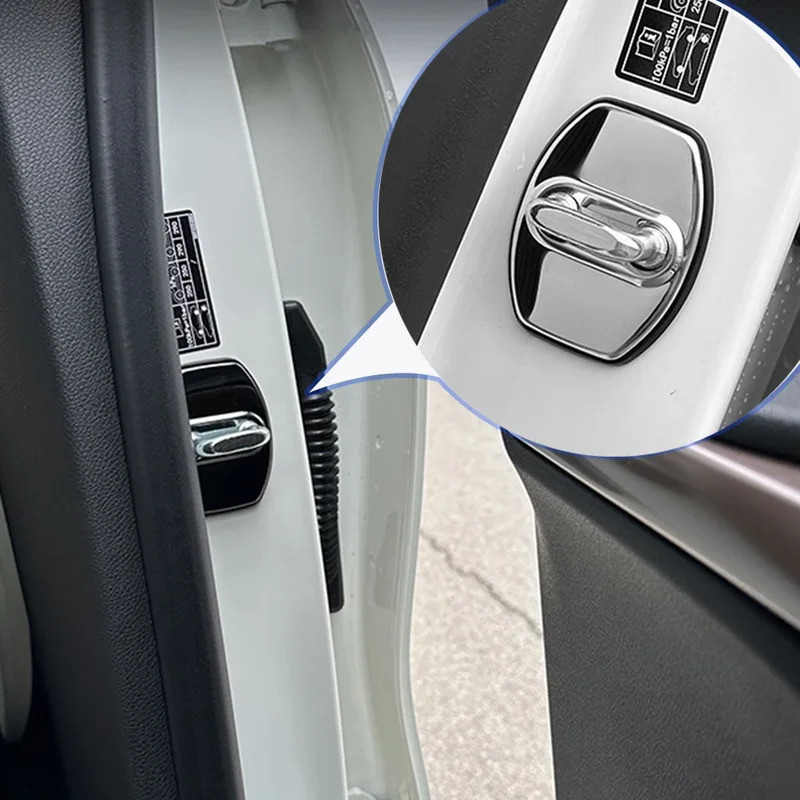 Miếng dán nắp khóa cửa bảo vệ trang trí ô tô 4 mảnh, thích hợp cho Toyota Harrier, COROLLA 2022, CRO