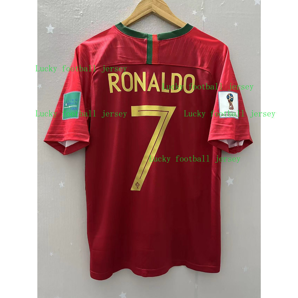 Áo bóng đá sân nhà Bồ Đào Nha RONALDO 2018 retro