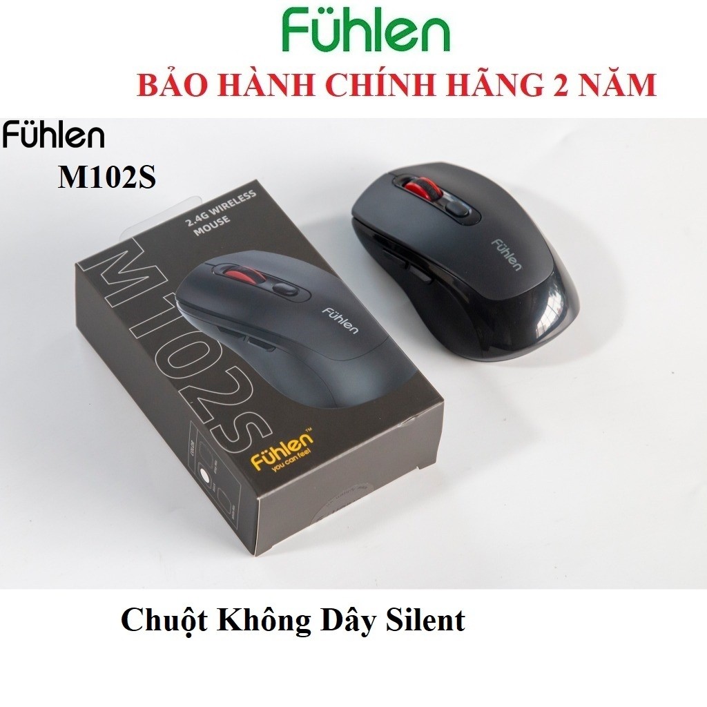 (Mới 100% chính hãng) Còn 1 duy nhất thanh lý - Chuột Không Dây Silent Fuhlen M102S (Kích Không Tiến