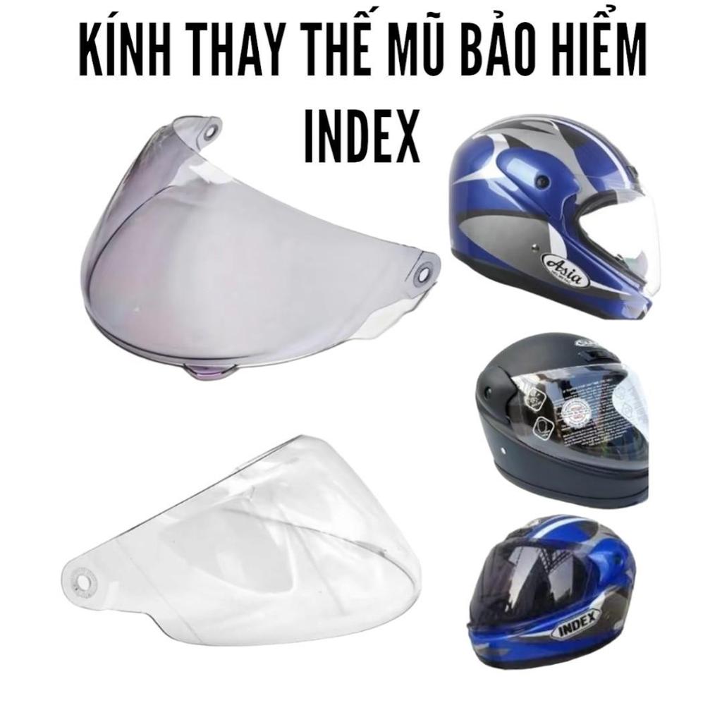 Kính thay thế Mũ bảo hiểm full face Index 411,Asia  MT120,Sunda 555 Helmet