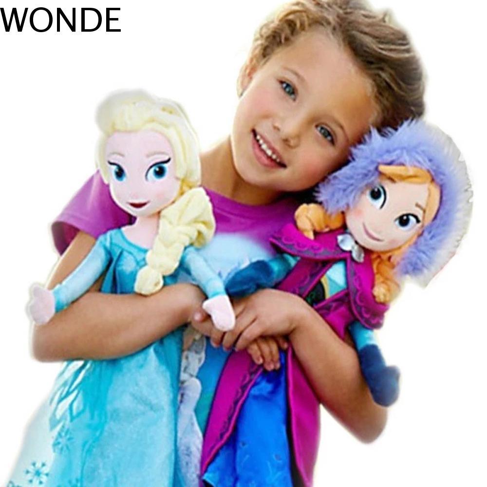 WONDE Anna Elsa Búp Bê 40 / 50CM Frozen Sang Trọng Đồ Chơi Nữ Hoàng Tuyết Elsa Đồ Chơi Búp Bê
