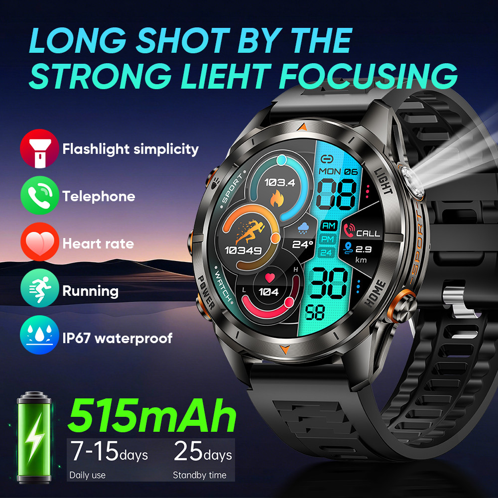 PAPW Men1.8 "IP68 5ATM Chống Nước Thể Thao Ngoài Trời Bơi Đồng Hồ Thông Minh Sức Khỏe Đồng Hồ Thông 