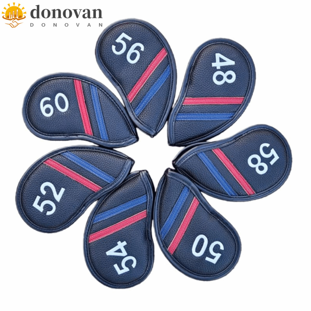 DONOVAN Golf Wedge Cover, PU Leather Angle Club Sand Wedge Headcover, Universal 48 50 52 54 Độ Chống