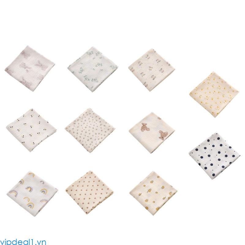 Vipdeal1 Muslin Swaddle Chăn Cotton Cho Bé Đầm Mềm Mượt Thoáng Khí Muslin Chăn Cho Bé Trai- Bé Gái- 