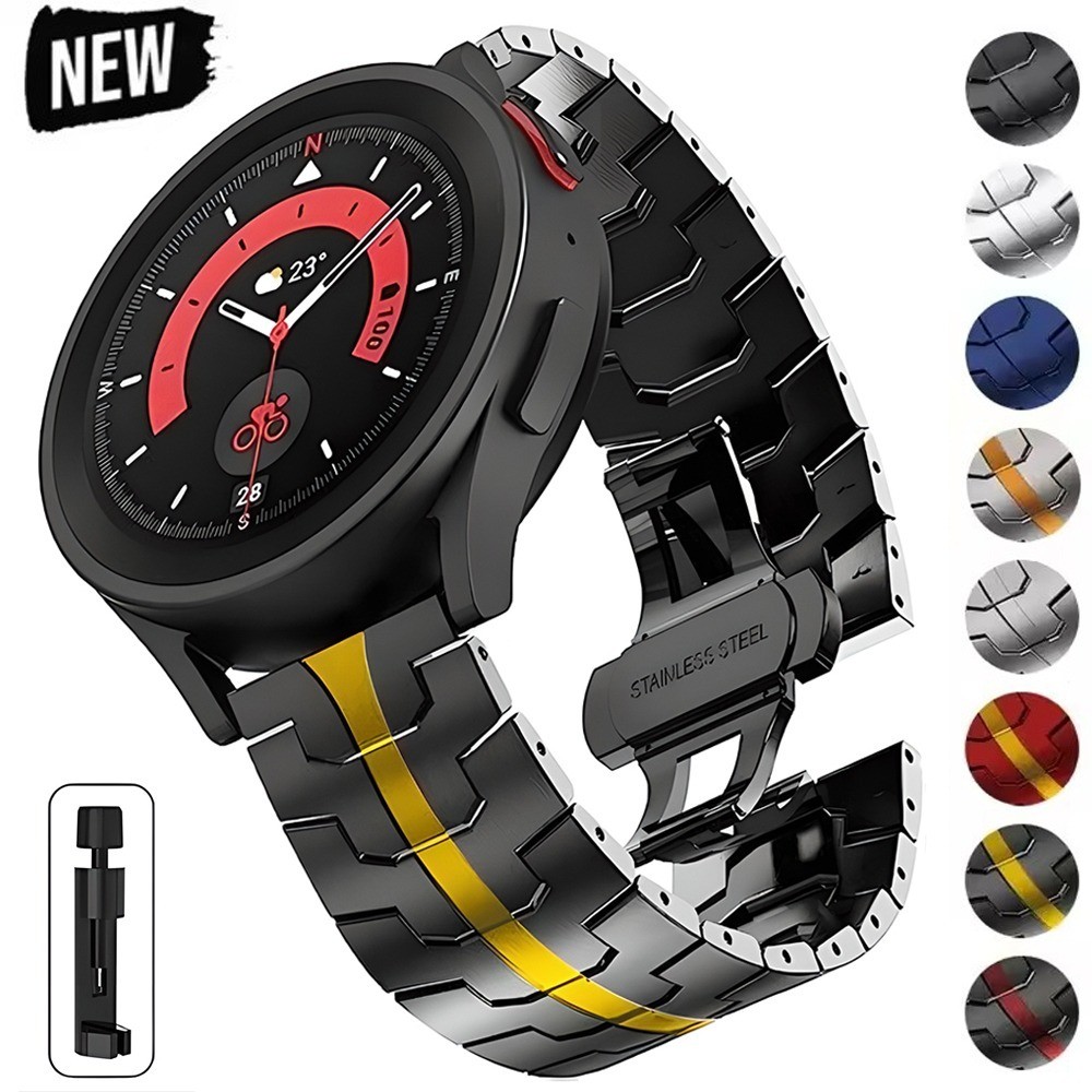 Dây đeo bằng thép không gỉ 20mm 22mm cho Samsung Galaxy Watch 7 40 / 44mm cho Huawei GT6 Pro 46mm