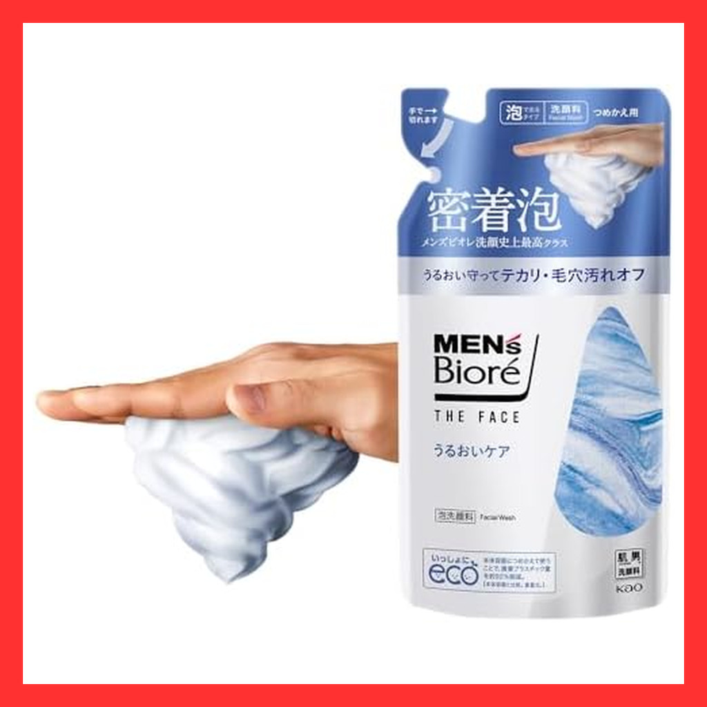 Men's Biore The Face Moisture Care Refill Foam Type Pore Care Men's Moisturizing  Direct from Japan