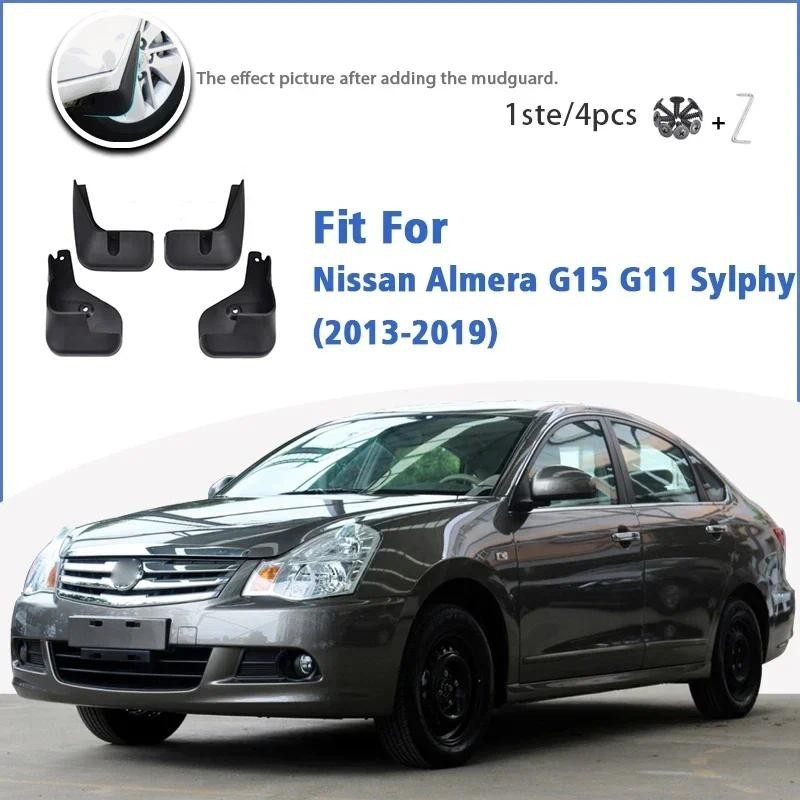 FENDER Dành Cho Xe Nissan Almera G11 G15 Phiên Bản Nga Sylphy 2013-2019 Bùn Chắn Bùn Chắn Bùn Chắn B