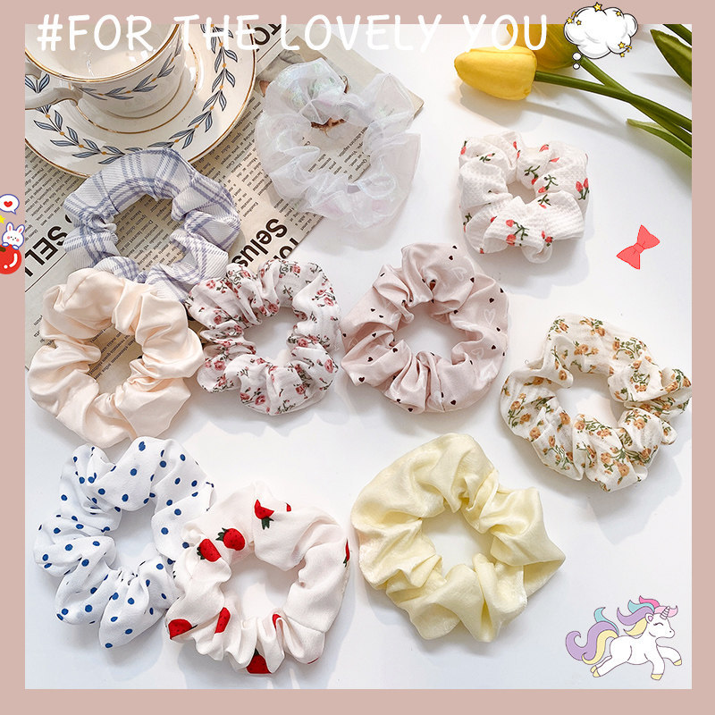 Bộ 10 Dây Cao Su Dây Buộc Tóc Phong Cách Mới Dây Buộc Tóc Nữ