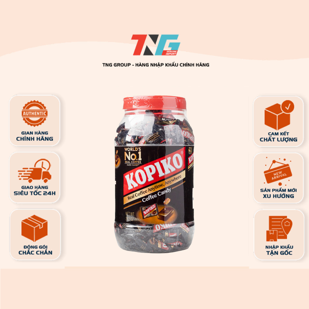 [COMBO 3 HỘP] Kẹo Cà Phê Kopiko Cappuccino – Hộp 560g