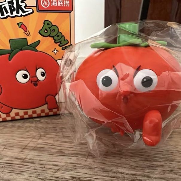 Haidilao Đồ Chơi Cà Chua Haidilao Ẩn Cà Chua Haidilao Đồ Chơi Báo Chí Sản Phẩm Chính Hãng Dễ Thương2