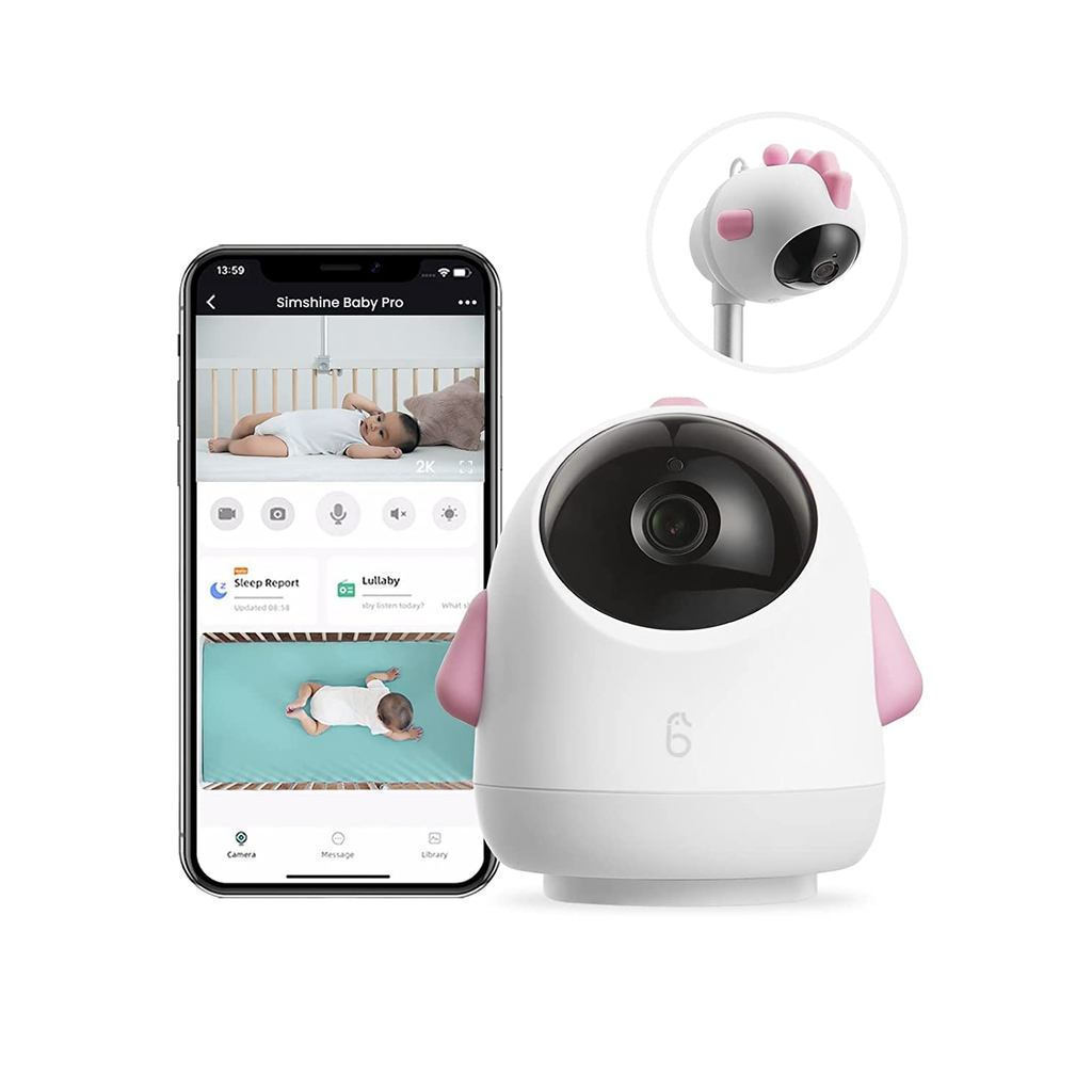 Simshine Smart Baby Monitor Điện thoại thông minh WiFi Trí thông minh nhân tạo Làm dịu tiếng khóc Lu