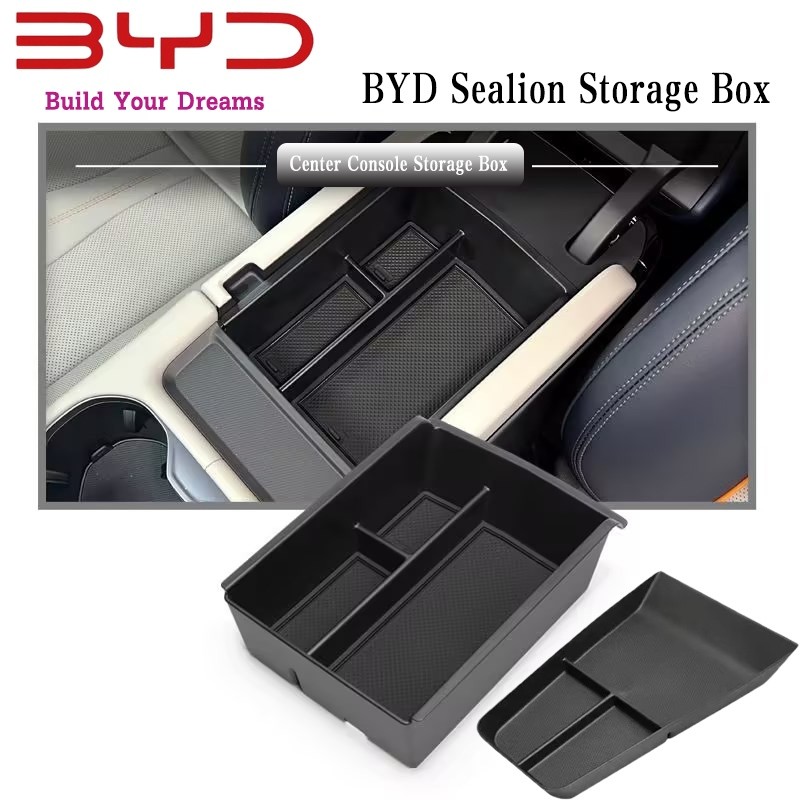 BYD SeaLion 06 hộp lưu trữ bảng điều khiển trung tâm ô tô BYD SeaLion 06 Hộp lưu trữ dưới tay vịn BY