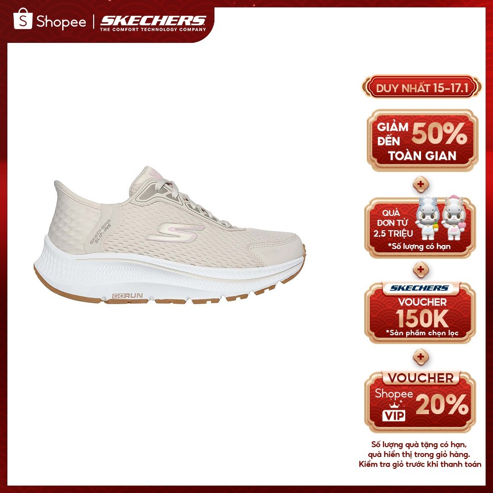 Giày Thể Thao Nữ Skechers Slip-ins Performance GOrun Consistent 2.0 Endure - 128615W-NTPK Air-Cooled