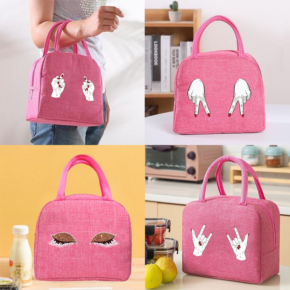In stock handbag lunch bag Leak-proof Outdoor picnic Thickened Student portable lunch bag Insulated 