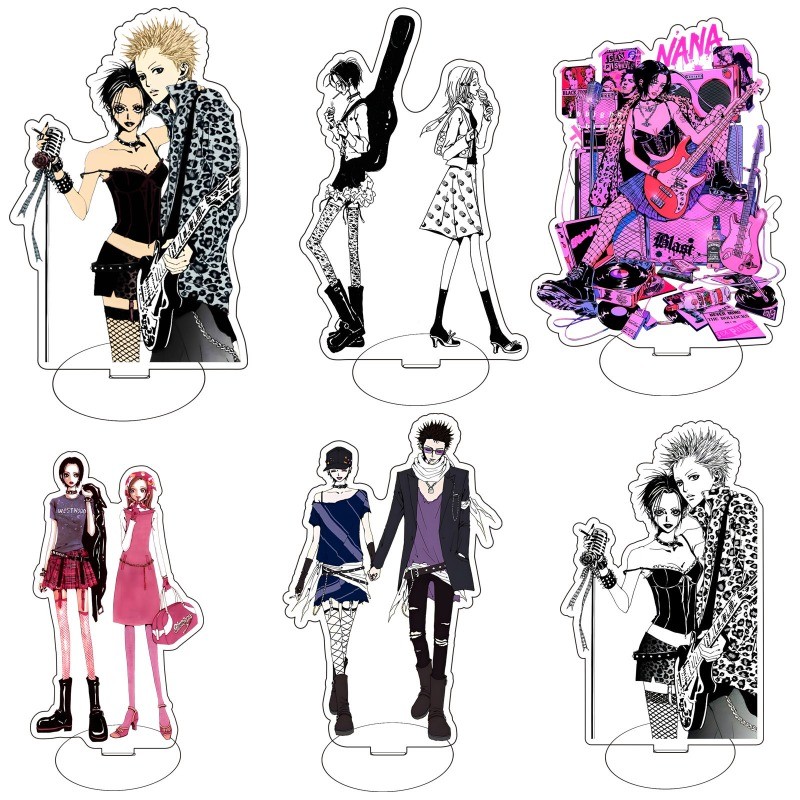 Anime NANA Black White Manga Acrylic Stand Oosaki Nana Komatsu Hachi Okazaki Shinichi