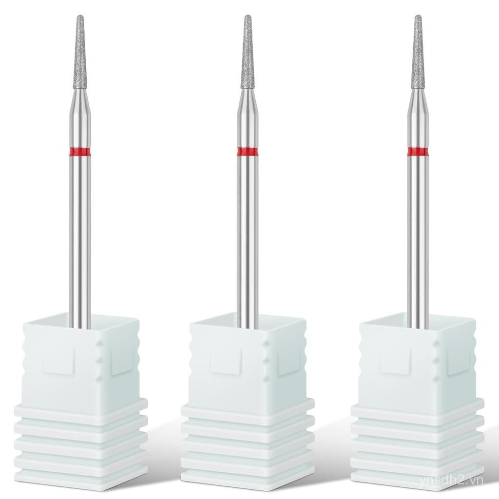 Rolybag Cuticle Nail Drill Bits Hình kim Cuticle Drill Bit cho Nail Diamond Drill Bits 3 / 32 ” An t