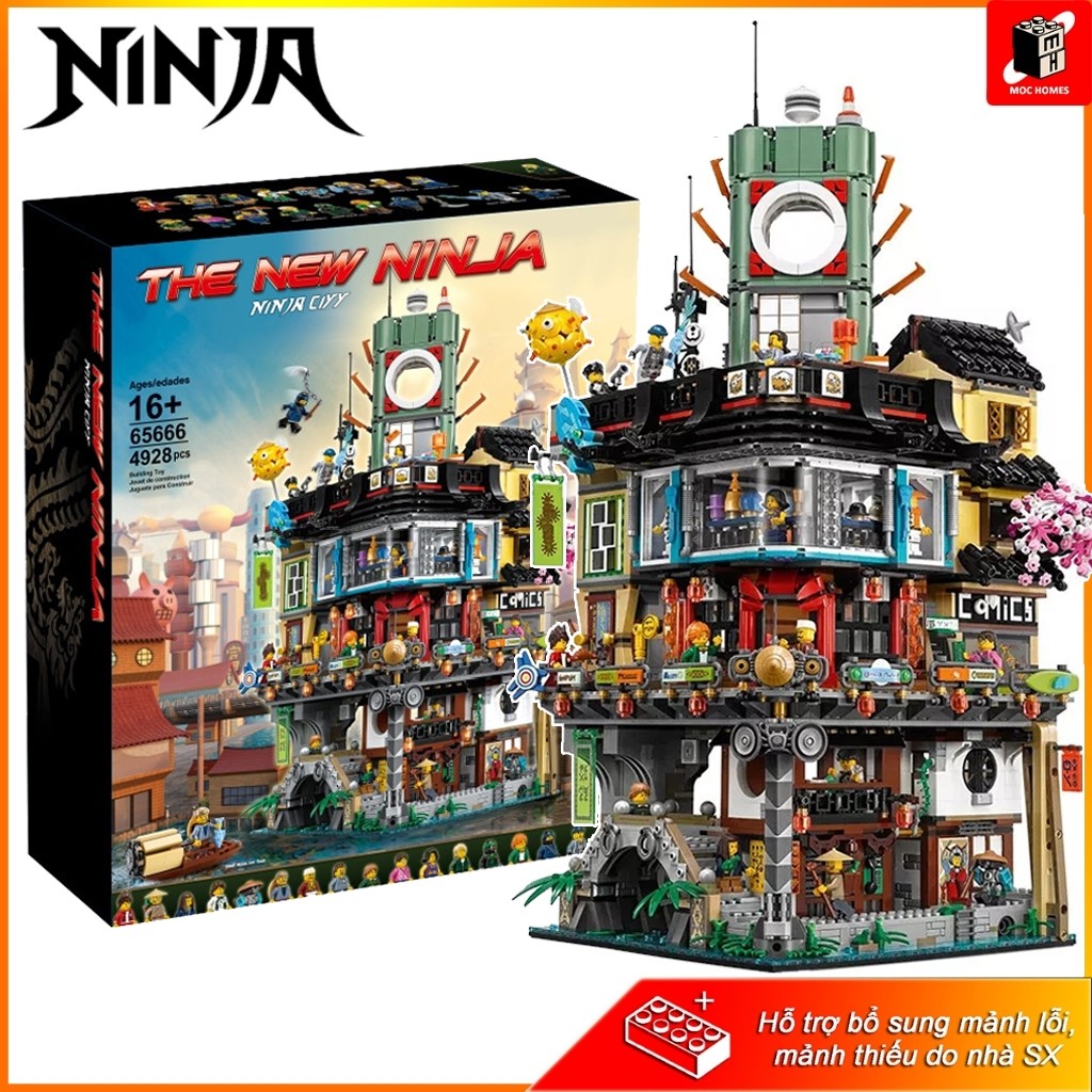 ( Hot ) Mô hình ngẫu nhiên Ninjago city movie 65666