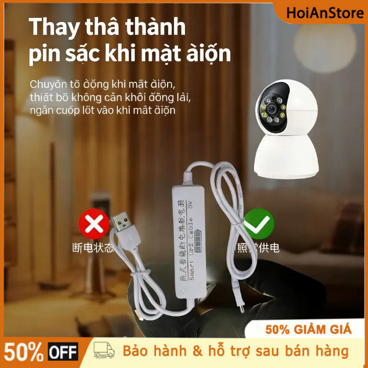 Module UPS 5V-2A cho camera giám sát, Bộ Lưu điện (UPS), Nguồn Dự Phòng, Cho Camera Wifi, Cầm tay / 