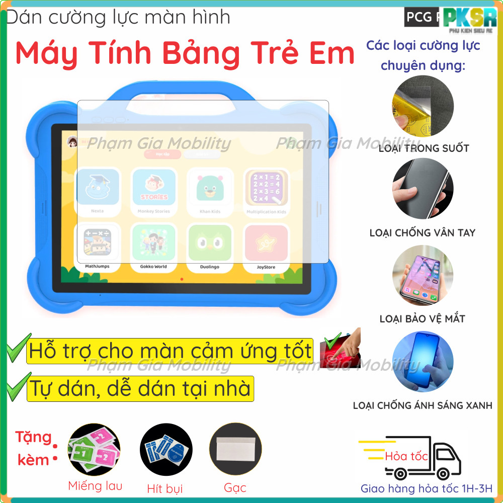 Dán cường lực màn hình dành cho tablet, máy tính bảng học tập trẻ em dành cho các dòng Winny K13 K15