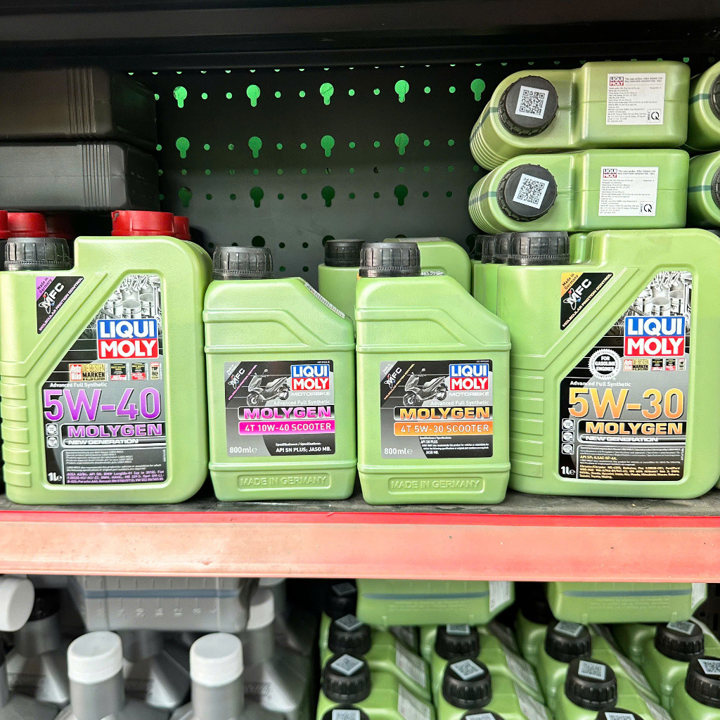 Nhớt Liqui Moly Molygen 5W30, 5W40 - Dành Cho Xe Tay Ga Full Tổng Hợp Cao Cấp