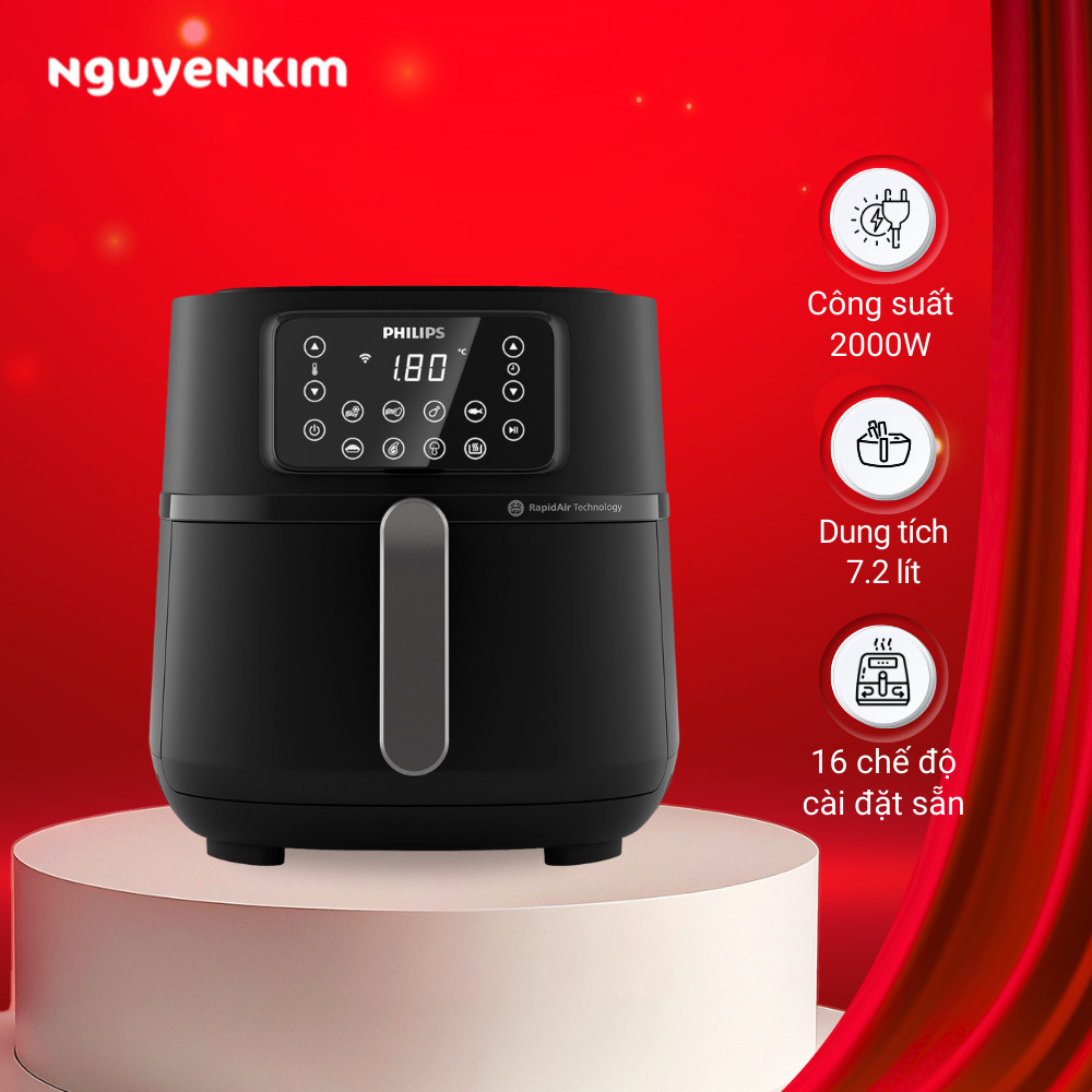 Nồi chiên không dầu Philips 7.2 lít HD9285/90