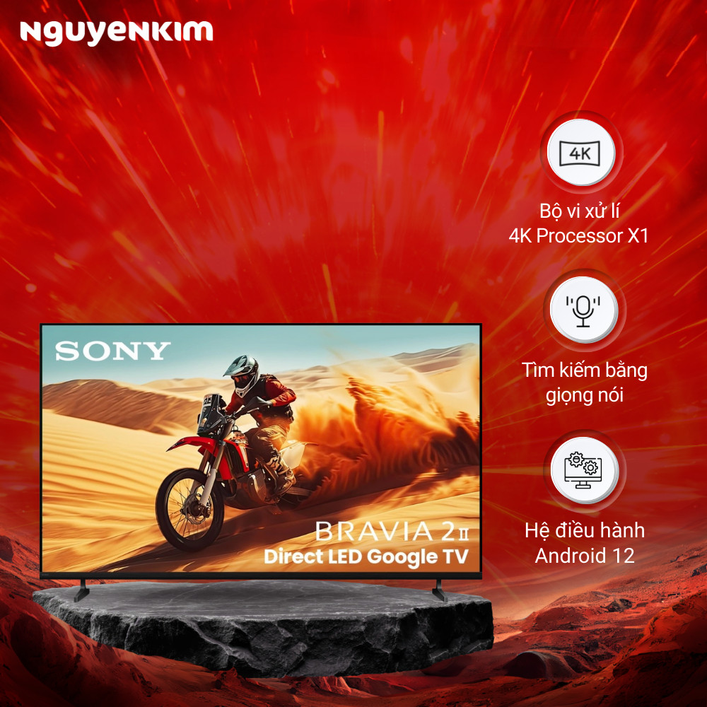 Sony Google TV 4K LED NỀN BRAVIA 2 II 43 inch K-43S25VM2