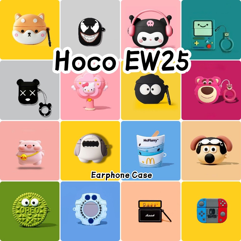 [Yoshida] Dành Cho Vỏ Hoco EW25 Vỏ Tai Nghe Silicon Mềm Vỏ Hoạt Hình Hợp Thời Trang SỐ 6