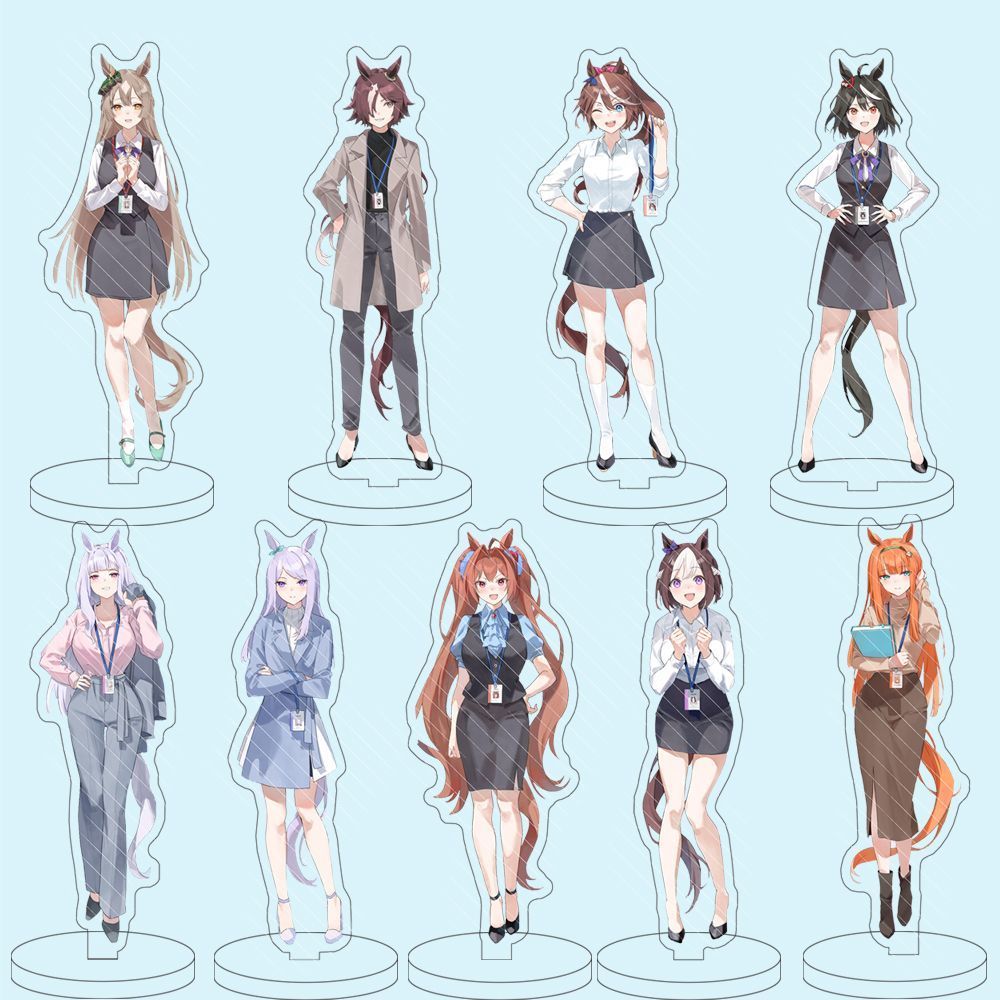 Special Week Mejiro McQueen  Acrylic Stand Ornaments Cosplay Pretty Derby Anime Figure Cartoon Model