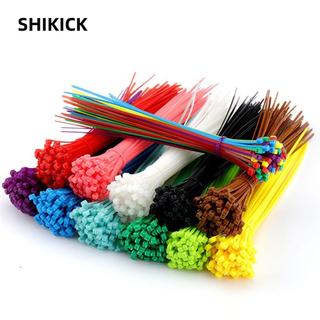 Shikick 100 cái / gói Dây Nylon Dây đeo dây có thể tháo rời Khóa kéo tự khóa