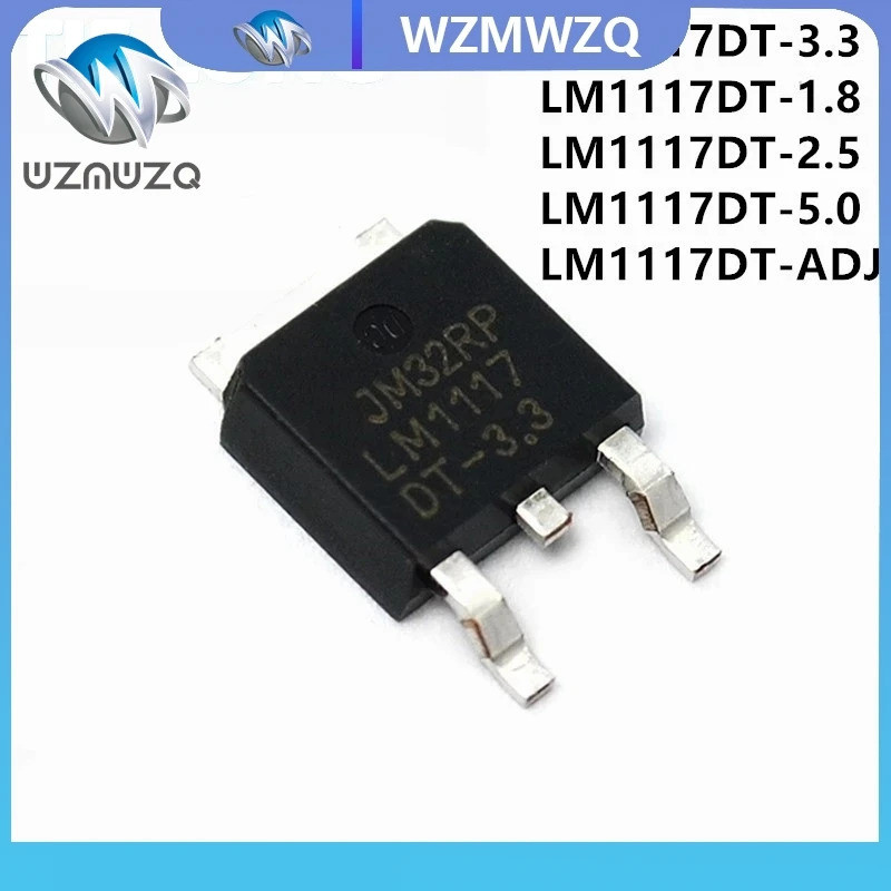 5 CÁI LM1117DT-3.3 TO252 LM1117-3.3 L1117-33 LM1117DT TO-252 LM1117DT-1.8 LM1117DT-2.5 LM1117DT-5.0 