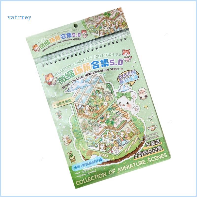 VA Scene Sticker Pack Sách Nhãn dán vui nhộn Thích hợp cho gia đình Liên kết sáng tạo Học tập và xây