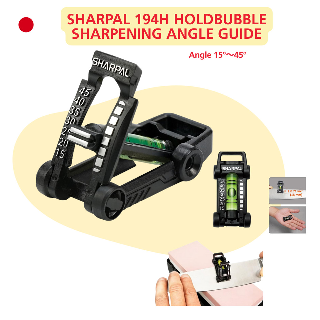 SHARPAL 194H HOLDBUBBLE Whetstone Knife Sharpener with Angle Guide