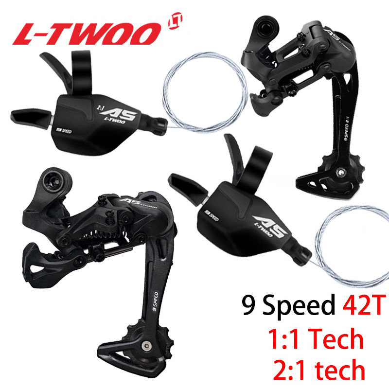 LTWOO A5 1x9 Dérailleur Hậu 9 Vít, Tương Thích Shimano & SRAM, 2 Bộ Công Tắc